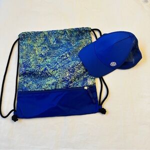Lululemon Athletica Seawheeze 2019 drawstring backpack bag and xs cap Monet
